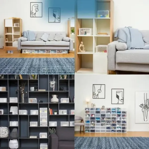 Skokasse, hylde, skab, legetøj, kosmetik, stærk, modulær, 33x23x14 cm Discount