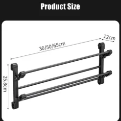Skoskab Vægmonteret Sammenklappelig Skohylde, 50x25,8x12cm, Pladsbesparende, Borefri Online