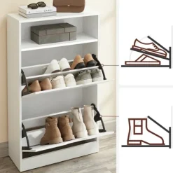 Skoskab, 60x24x102 cm, Brun Online