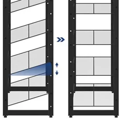 Skostativ – Stabelbar – Metalramme – Sort Sale