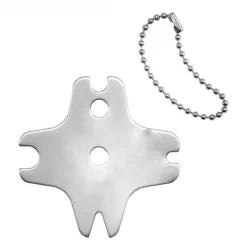 Skraber til stegeplade i rustfrit stål, rund (Blank, på lager) Discount