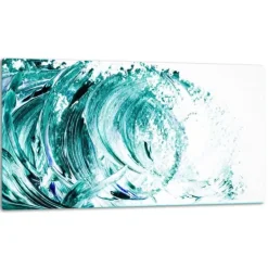 Måtter & Gitter Til Køkkenvaske>SKÆREBRÆT I GLAS 52x30 BØLGE