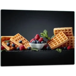 Serveringsfad & Skåle>SKÆREBRÆT I GLAS 52x40 MAD