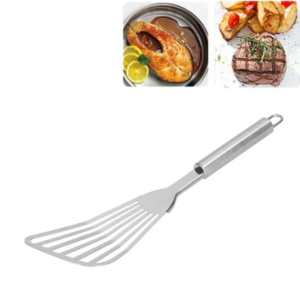 Stegepaletter>Slidset Fiskespade Tyk Poleret Fiskevender Flipper til Køkken Camping Restaurantspade