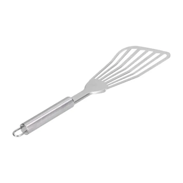 Stegepaletter>Slidset Fiskespade Tyk Poleret Fiskevender Flipper til Køkken Camping Restaurantspade