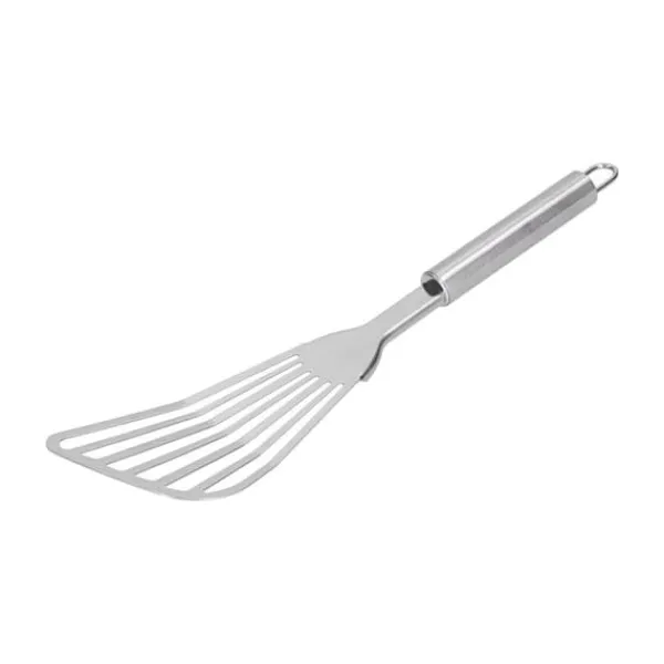 Stegepaletter>Slidset Fiskespade Tyk Poleret Fiskevender Flipper til Køkken Camping Restaurantspade