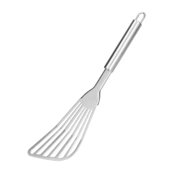 Stegepaletter>Slidset Fiskespade Tyk Poleret Fiskevender Flipper til Køkken Camping Restaurantspade