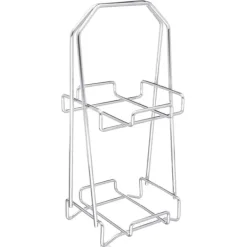 Vinflaskeholdere>Sølv displaystander til mineraler, lodret, dekorativ base