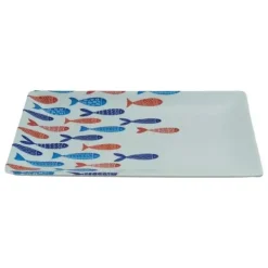 Snack bakke La Mediterránea Fisk 25 x 15 x 2 cm (12 enheder) New