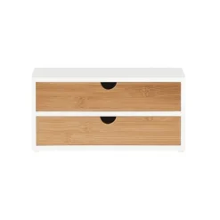 SoBuy Kaffekapselæske | opbevaringsboks | bambus skuffeæske FRG180-WN Discount