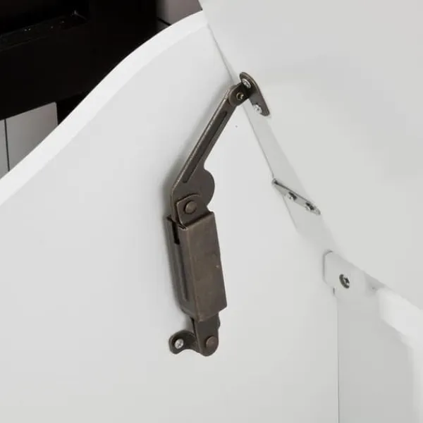 Vasketøjsudstyr>SoBuy Vasketøjskurv med siddeplads, hvid,FSR40-W