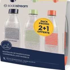 Sodastream Sodavandsmaskiner>-flaskor - Fuse Limited Edition - 3-pack 1L-flaskor - PFAS-fria