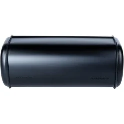 Sort brødkasse i stål 43x27,5x18,5 cm Discount