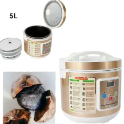 Sort Hvidløg Fermentator, 5L Kapacitet, 90W Effekt,Guld Best