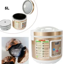 Sort Hvidløg Fermentator, 5L Kapacitet, 90W Effekt,Guld Best