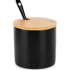 Sort keramisk sukkerskål Discount