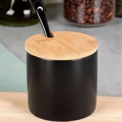 Sort keramisk sukkerskål Discount