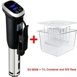 Madlavningsmaskiner>Sous Vide-kogemaskine, IPX7-vandtæt, LED-digitaldisplay, SVNContainer N Rack, EU