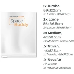 Opbevaringsposer Til Hjemmet>Space Buddy Vacuum poser 7-pak