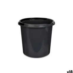 Spand med hanke Grå Antracit 10 L 30 x 28,5 x 30 cm (18 enheder) Best