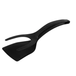 Stegepaletter>Spatel Højtemperaturbestandighed Stegte æg Bagt brød Grillpandekage Spatel KøkkenværktøjSort