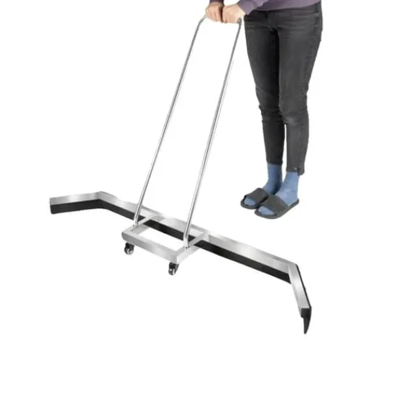 Rengøringsudstyr>Squeegee, rustfrit stål, 25 cm hovedlængde, ergonomisk design, let 2,05 kg, egnet til sportsbaner