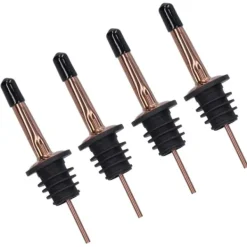 Sæt med hældepropper i rustfrit stål til vin - 10 dele (rosaguld sort) Sale