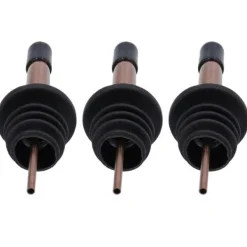 Sæt med hældepropper i rustfrit stål til vin - 10 dele (rosaguld sort) Sale