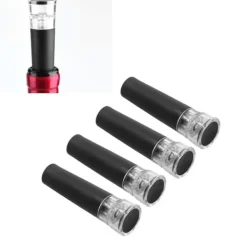 4st vakuumvinpropp Sakta ner oxidation Håll fräschhet Läcksäker Hållbar återanvändbar vinflaskpropp Sale