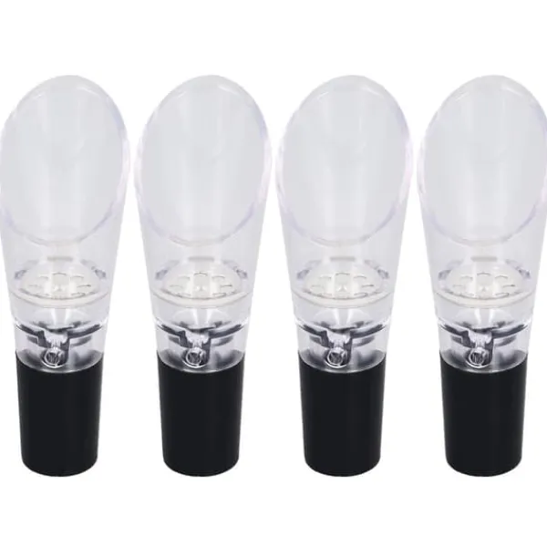 4st vinluftare hällare PC Miljövänlig karaffpipstång Tillbehör för hushållsfestSilver