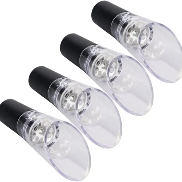 4st vinluftare hällare PC Miljövänlig karaffpipstång Tillbehör för hushållsfestSilver