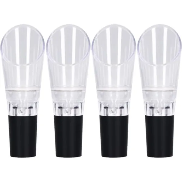 4st vinluftare hällare PC Miljövänlig karaffpipstång Tillbehör för hushållsfestSilver