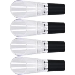 4st vinluftare hällare PC Miljövänlig karaffpipstång Tillbehör för hushållsfestSilver