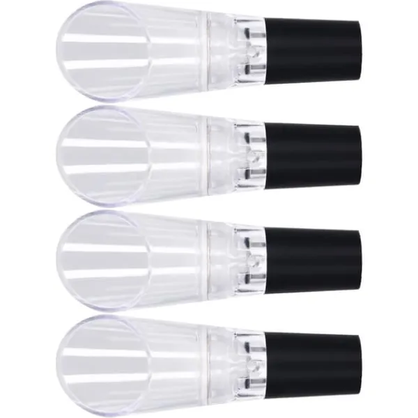 4st vinluftare hällare PC Miljövänlig karaffpipstång Tillbehör för hushållsfestSilver