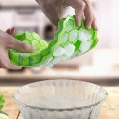 Stabelbar isform med låg - isterning form Hexagon Baking form Online