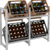 Vinflaskeholdere>Stak med 4 kasser drikkestandere 31 x 91 x 75 cm