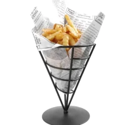 Tilbehør Til Madservering>Standholder til servering af snacks, pommes frites, til 1 pose, diameter. 115x172 mm - Hendi 630938