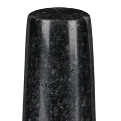 Støder og morter, granit, 12x8,5 cm, sort Outlet