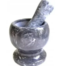 Mortere & Pistiller>STEN KØKKENMØRTEL TIL KRYDDER MED STØTTER TIL URTER KRYDERDE XL