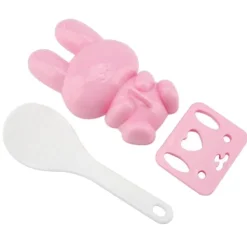 Sushimåtter>3stk mad kvalitet pp tegneserie kanin model sushi ris skimmel DIY håndværk onigiri gøre værktøj (lyserød)