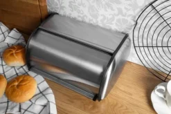 Stålbrødspand 44cm, sølvsatin, BRUNBESTE BB-2756 Sale