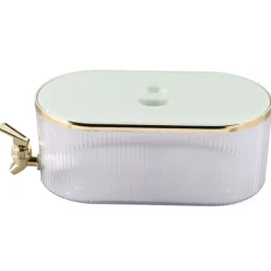 Drikkevareautomater>Stor 5L grøn drikkevaredispenser med god forsegling og temperaturbestandighed