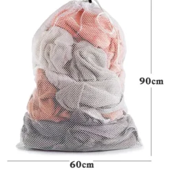 Vasketøjsudstyr>Stor vaskepose 60x90 cm Hvid 1-pack