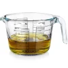 Stort glasmålebæger til køkken til måling af fødevarer 1L Hot