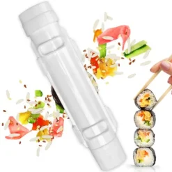 Sushimåtter>Sushi Making Set, Sushi Making Roll, DIY Sushi Making, Sushi Tools for begyndere til at lave sushi hurtigt (hvid)