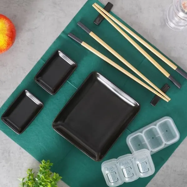 Tilbehør Til Madservering>SUSHI SERVERINGSSÆT til 2 personer 259399