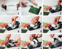 Sushimåtter>Sushi Set med Sushi recept