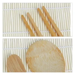 Sushi sæt, bambus, 23x23 cm, natur Sale