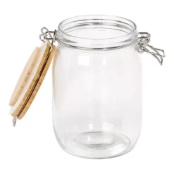 Tala Glaskrukke m/låg af bambustræ 980 ml Best