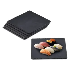 Serveringsfad & Skåle>Tallerkensæt, 25x25 cm, Grå